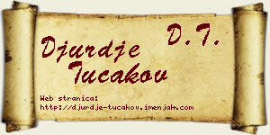 Đurđe Tucakov vizit kartica